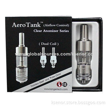 Kanger Aero Tank with Bottom Dual-coil, 510 Drip Tip, 2.5mL Capacity